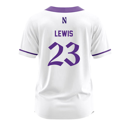 Northwestern - NCAA Softball : Hunter Lewis - White Jersey-1