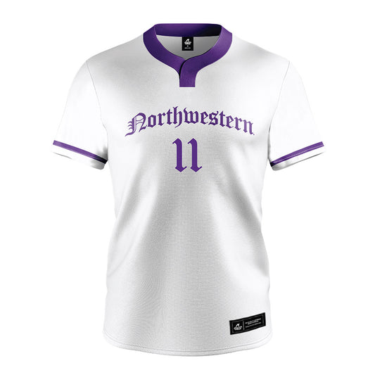 Northwestern - NCAA Softball : Gigi Ganje - White Jersey-0