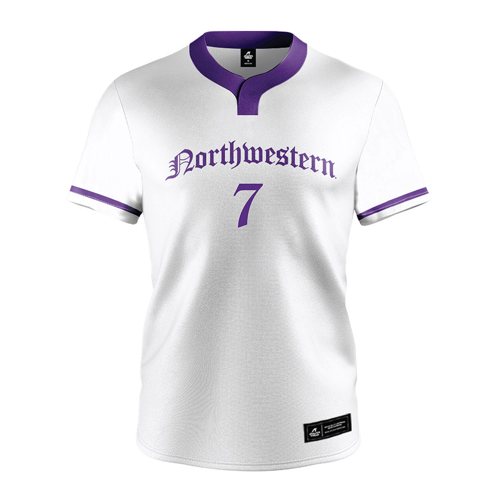Northwestern - NCAA Softball : Kelsey Nader - White Jersey-0