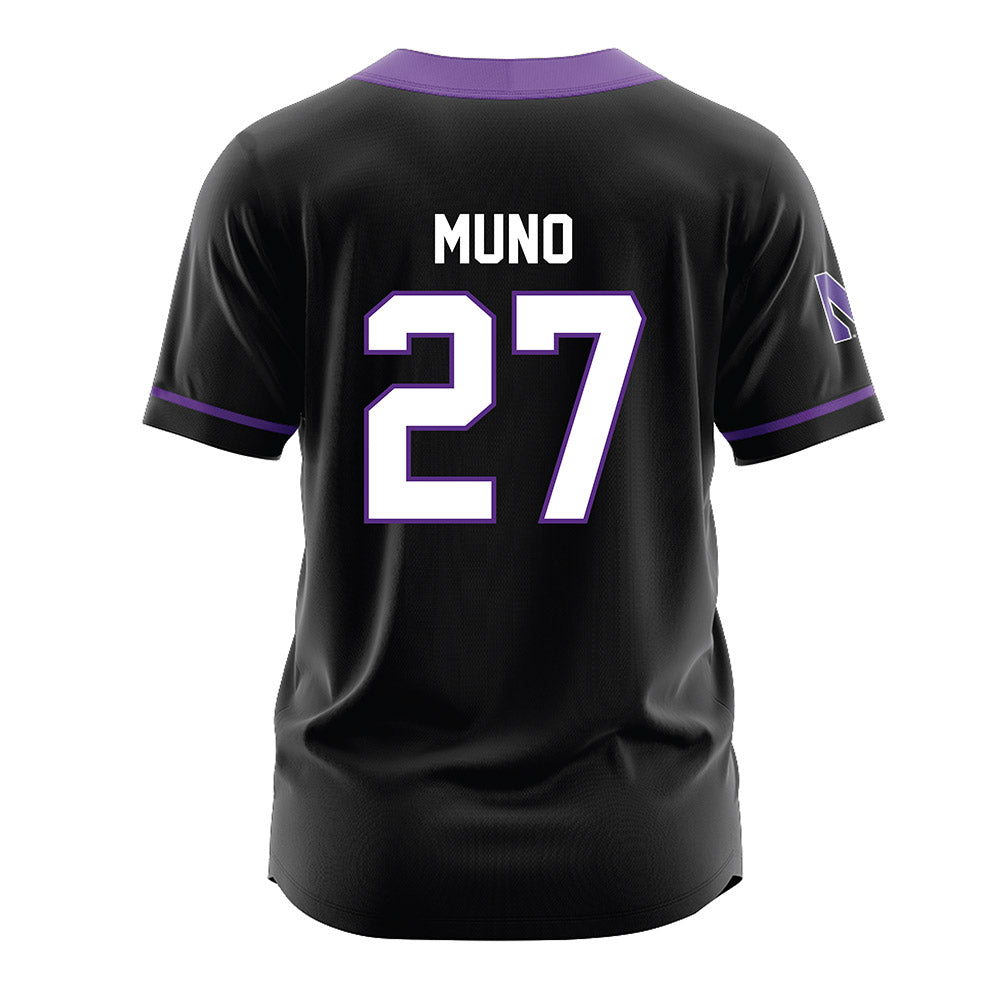 Northwestern - NCAA Softball : Ainsley Muno - Black Jersey-1