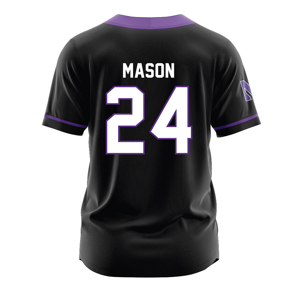 Northwestern - NCAA Softball : Marina Mason - Black Jersey-1