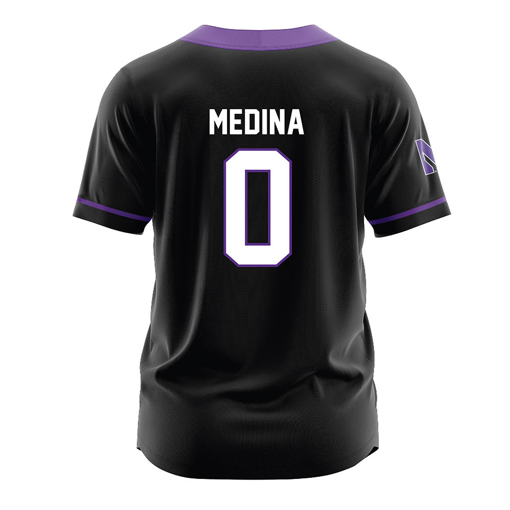 Northwestern - NCAA Softball : Tru Medina - Black Jersey-1