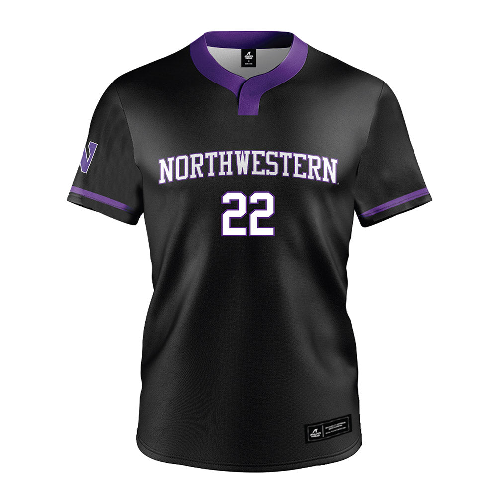 Northwestern - NCAA Softball : Grace Nieto - Black Softball Jersey