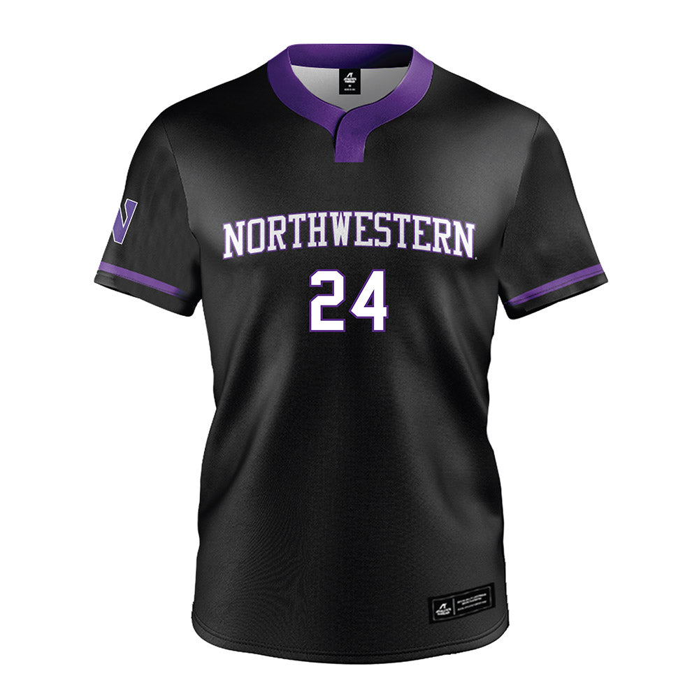 Northwestern - NCAA Softball : Marina Mason - Black Jersey-0