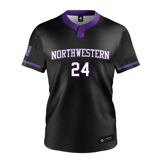 Northwestern - NCAA Softball : Marina Mason - Black Jersey-0