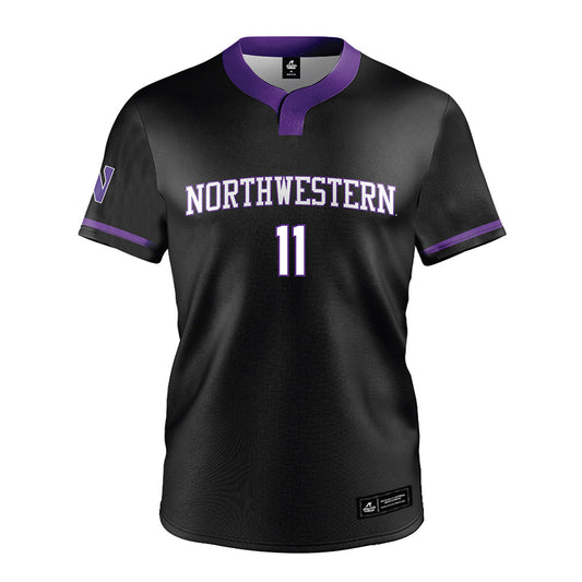 Northwestern - NCAA Softball : Gigi Ganje - Black Jersey-0