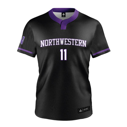 Northwestern - NCAA Softball : Riley Grudzielanek - Black Jersey-0