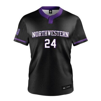 Northwestern - NCAA Softball : Marina Mason - Black Jersey-0
