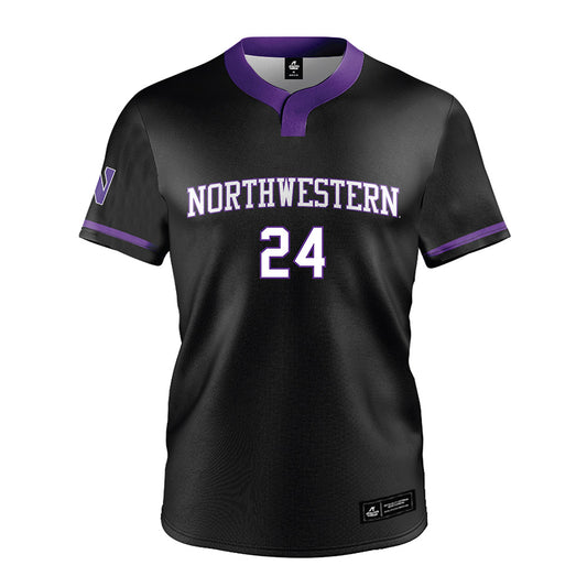 Northwestern - NCAA Softball : Marina Mason - Black Jersey-0