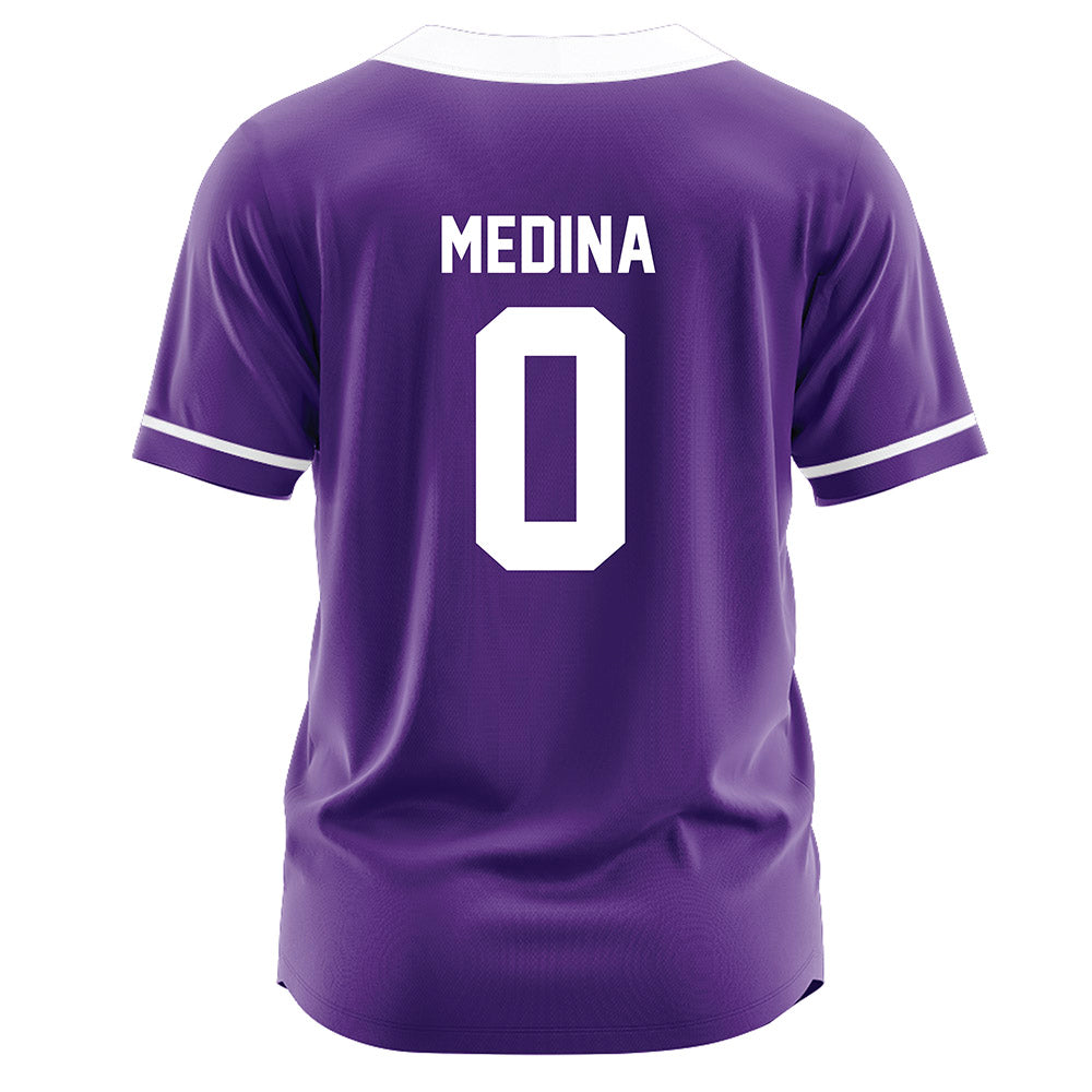 Northwestern - NCAA Softball : Tru Medina - Purple Jersey-1