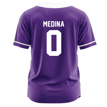 Northwestern - NCAA Softball : Tru Medina - Purple Jersey-1