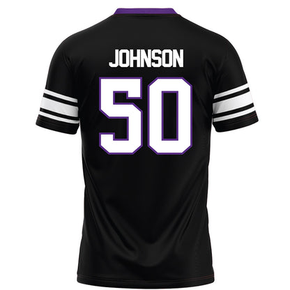 Northwestern - NCAA Football : Qayvier Johnson - Black Football Jersey-1