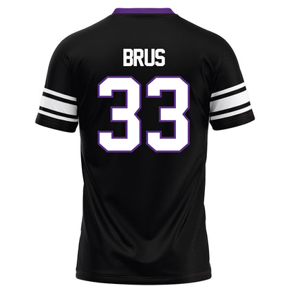 Northwestern - NCAA Football : Braydon Brus - Black Football Jersey-1