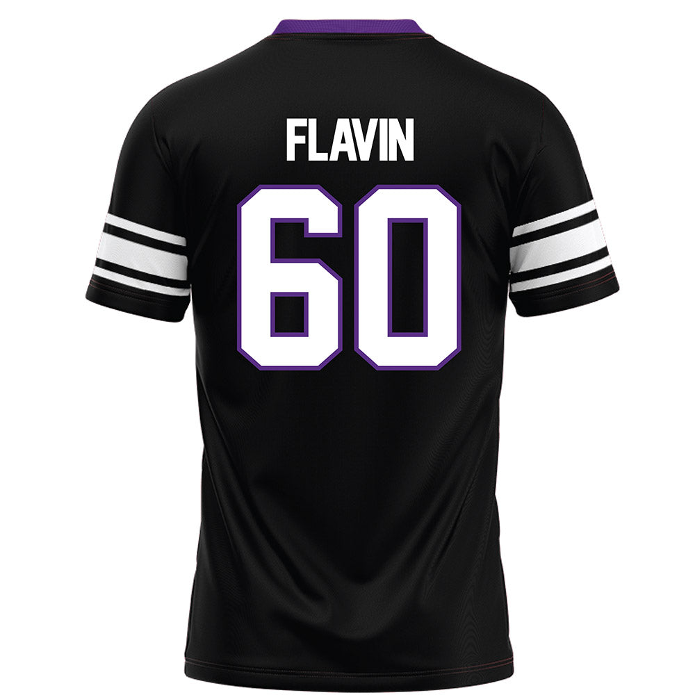Northwestern - NCAA Football : Hayden Flavin - Black Football Jersey-1