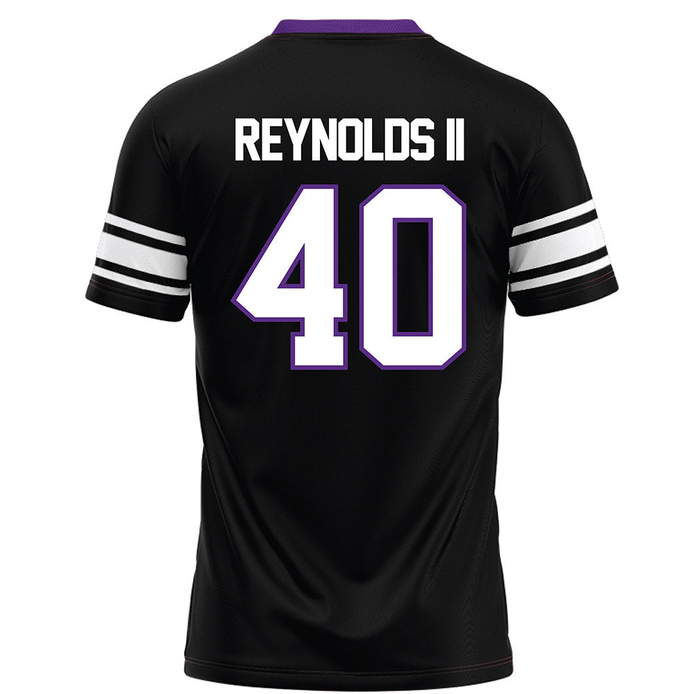 Northwestern - NCAA Football : Jason Reynolds II - Black Football Jersey-1