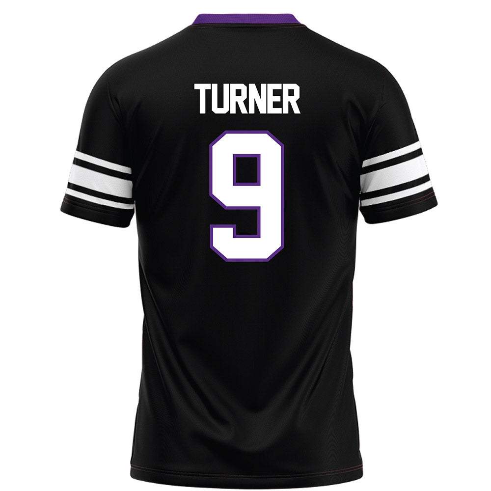 Northwestern - NCAA Football : Braden Turner - Black Football Jersey-1