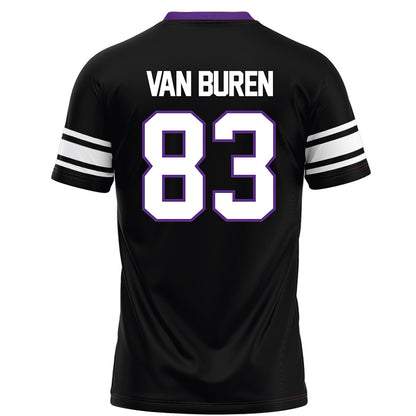 Northwestern - NCAA Football : Blake Van Buren - Black Football Jersey-1
