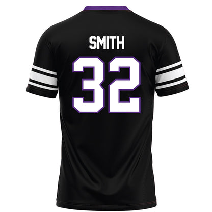 Northwestern - NCAA Football : Matthew Smith - Black Football Jersey-1