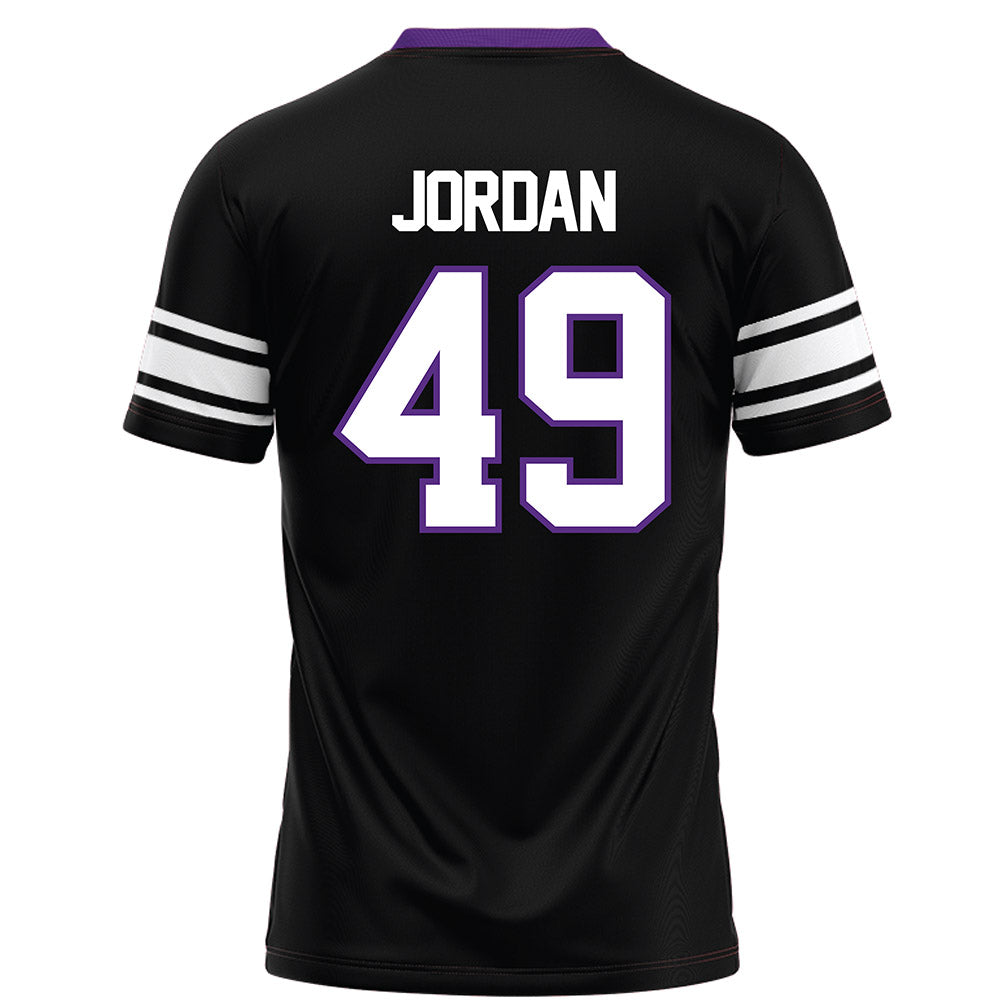 Northwestern - NCAA Football : Amare Jordan - Black Football Jersey-1