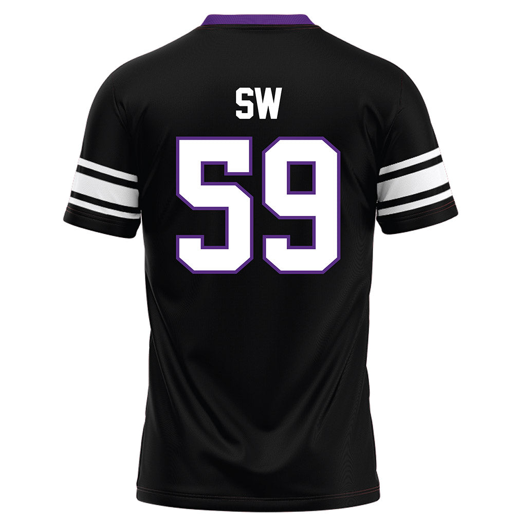 Northwestern - NCAA Football : Glory SW - Black Football Jersey-1