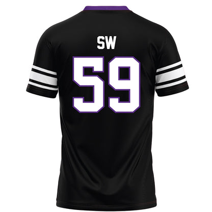 Northwestern - NCAA Football : Glory SW - Black Football Jersey-1