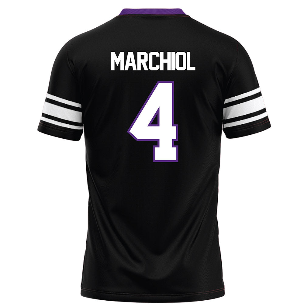 Northwestern - NCAA Football : Nicco Marchiol - Black Football Jersey-1