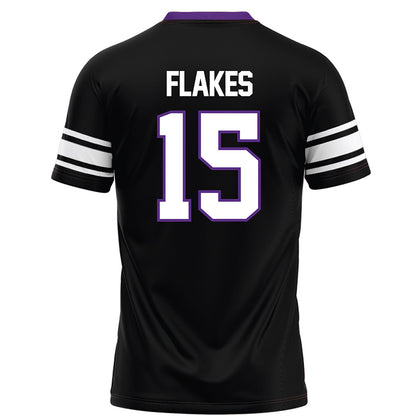 Northwestern - NCAA Football : Brendan Flakes - Black Football Jersey-1
