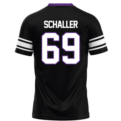 Northwestern - NCAA Football : Patrick Schaller - Black Football Jersey-1