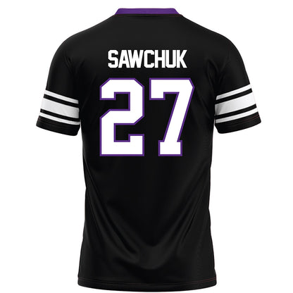 Northwestern - NCAA Football : Gavin Sawchuk - Black Football Jersey-1