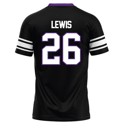 Northwestern - NCAA Football : Jalen Lewis - Black Football Jersey-1