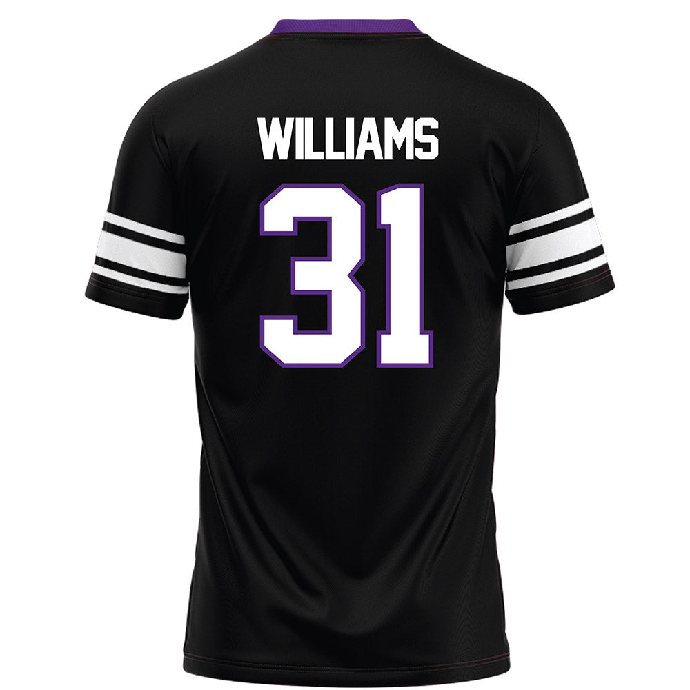 Northwestern - NCAA Football : Tito Williams - Black Football Jersey-1