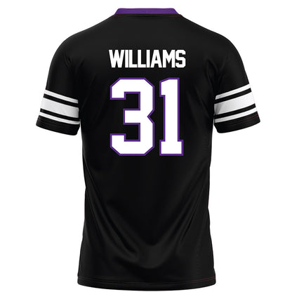 Northwestern - NCAA Football : Tito Williams - Black Football Jersey-1