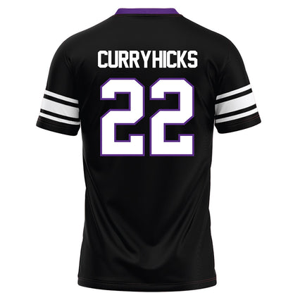Northwestern - NCAA Football : Terrion Curry-Hicks - Black Football Jersey-1