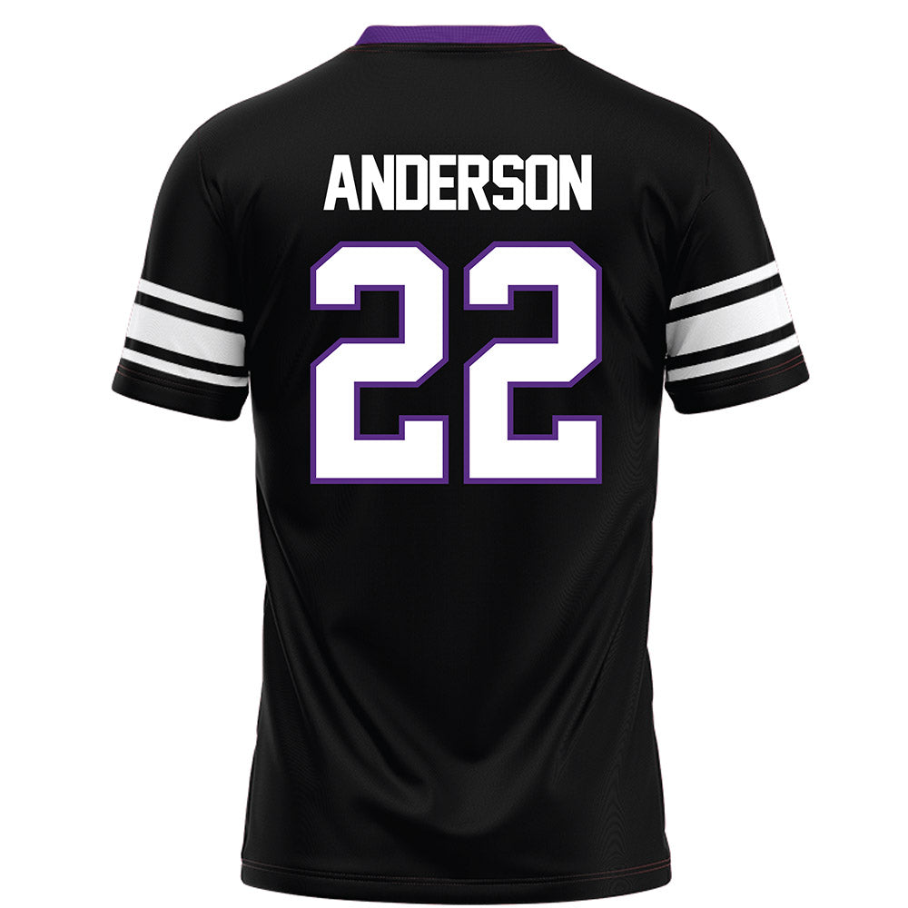 Northwestern - NCAA Football : Daniel Anderson - Black Football Jersey-1