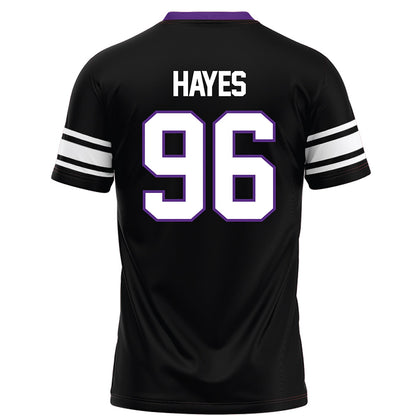 Northwestern - NCAA Football : Jonah Hayes - Black Football Jersey-1