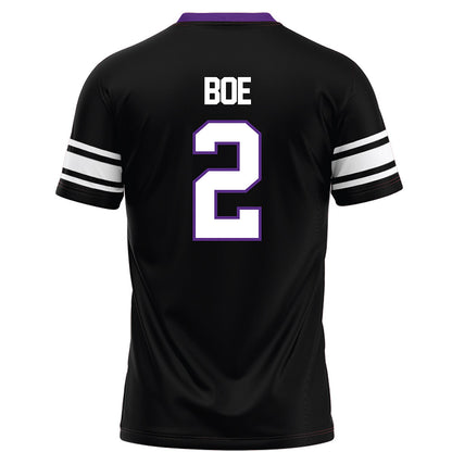 Northwestern - NCAA Football : Ryan Boe - Black Football Jersey-1