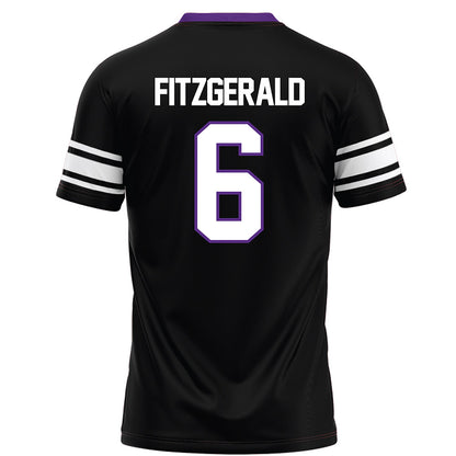 Northwestern - NCAA Football : Robert Fitzgerald - Black Football Jersey-1