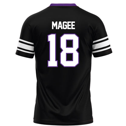 Northwestern - NCAA Football : Camp Magee - Black Football Jersey-1