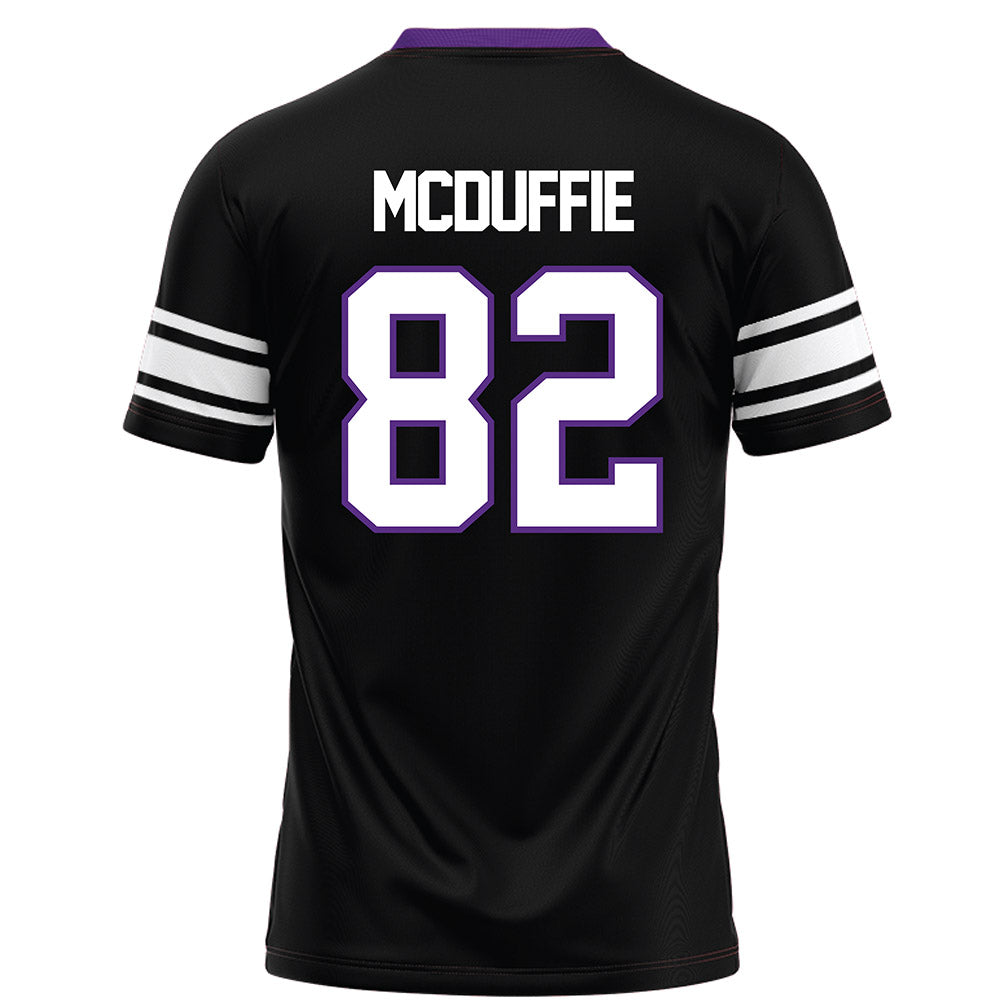 Northwestern - NCAA Football : Jaden McDuffie - Black Football Jersey-1