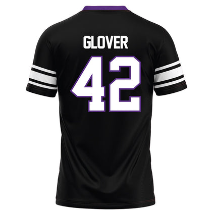Northwestern - NCAA Football : Nigel Glover - Black Football Jersey-1