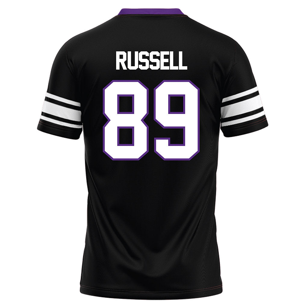 Northwestern - NCAA Football : Cam Russell - Black Football Jersey-1