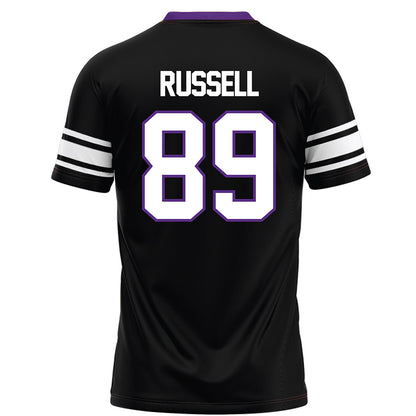 Northwestern - NCAA Football : Cam Russell - Black Football Jersey-1