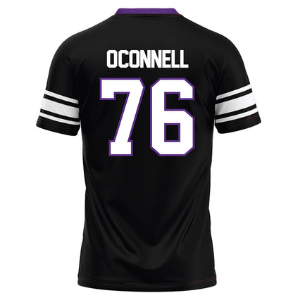 Northwestern - NCAA Football : Michael O'Connell - Black Football Jersey-1