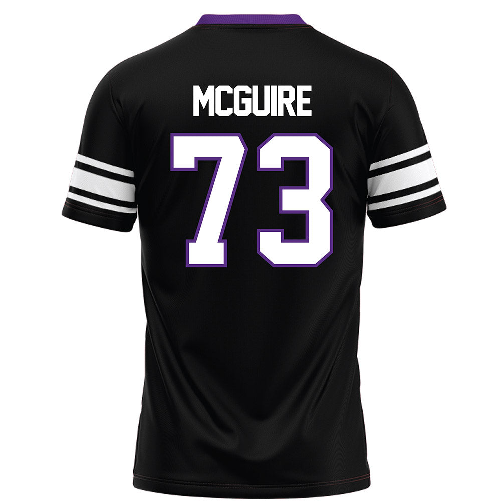 Northwestern - NCAA Football : Deuce McGuire - Black Football Jersey
