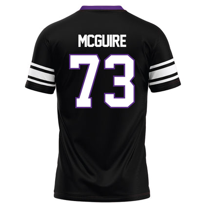 Northwestern - NCAA Football : Deuce McGuire - Black Football Jersey