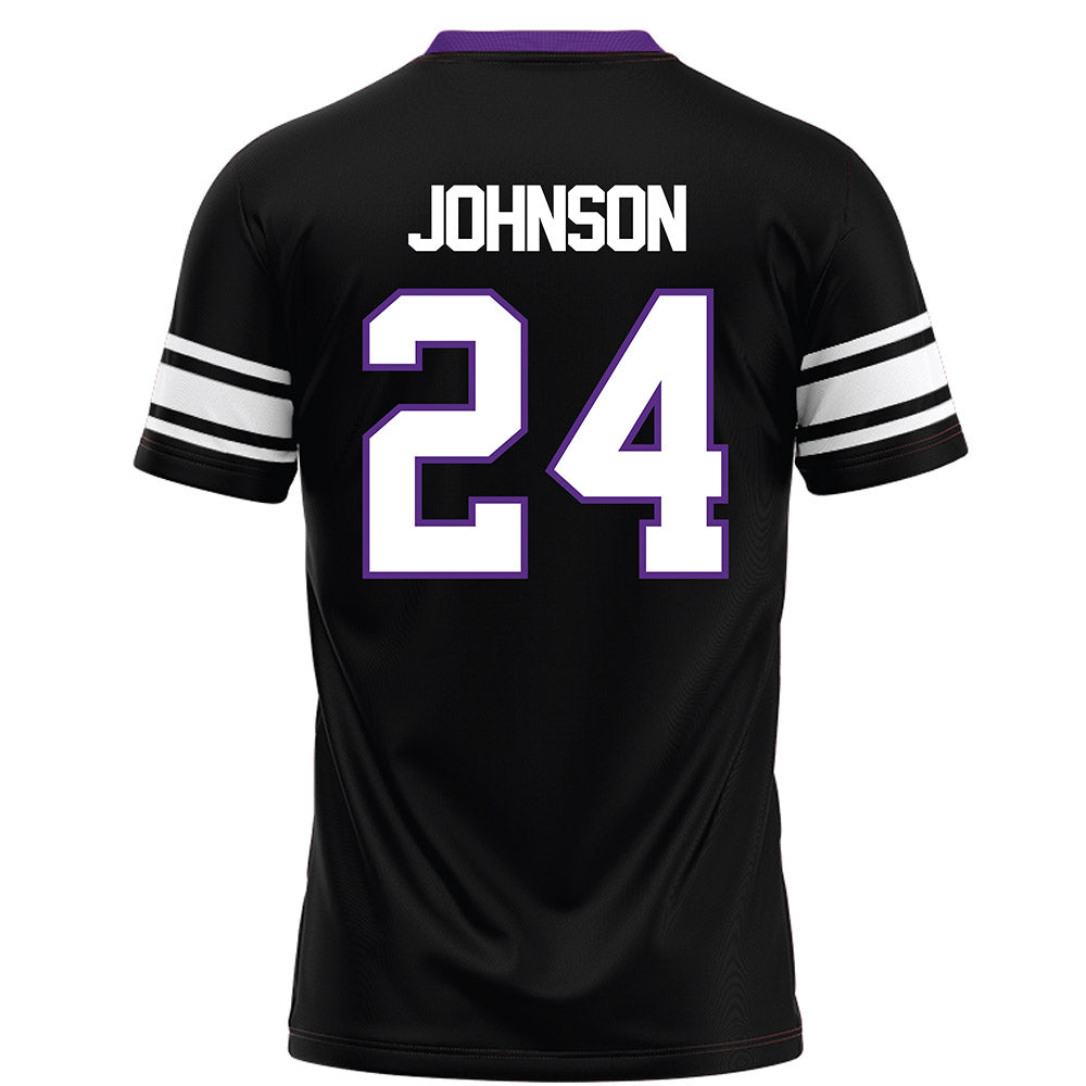 Northwestern - NCAA Football : Jamaal Johnson - Black Football Jersey-1