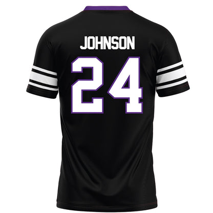 Northwestern - NCAA Football : Jamaal Johnson - Black Football Jersey-1