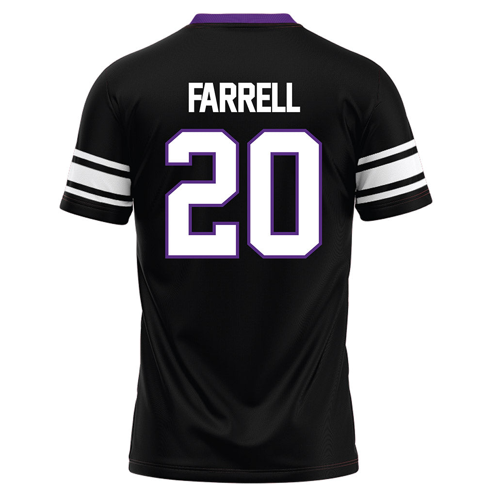 Northwestern - NCAA Football : Chase Farrell - Black Football Jersey-1