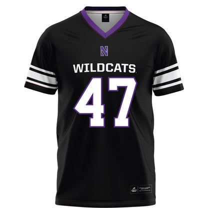 Northwestern - NCAA Football : Michael Kilbane - Black Football Jersey-0