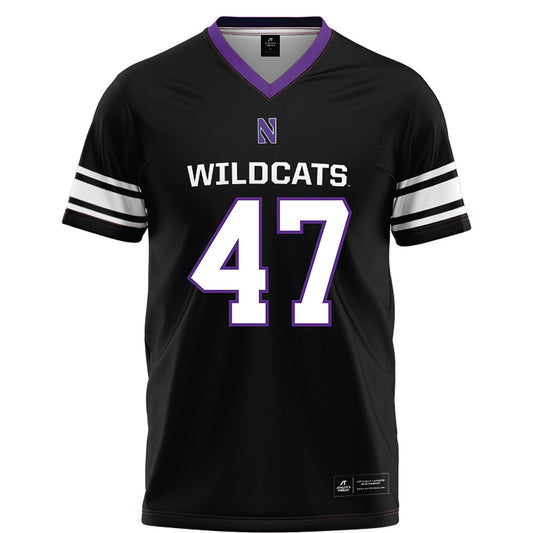 Northwestern - NCAA Football : Michael Kilbane - Black Football Jersey-0